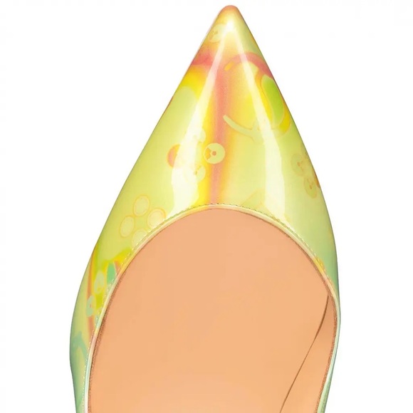 Christian Louboutin Yellow and Green Heels - Picture 2 of 4